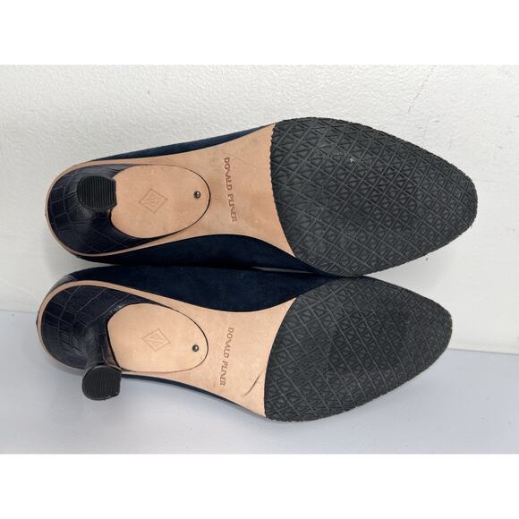Donald Pliner Dottie Navy Ankle Heel Bootie Women’s Size 10 NWOB - Picture 7 of 9